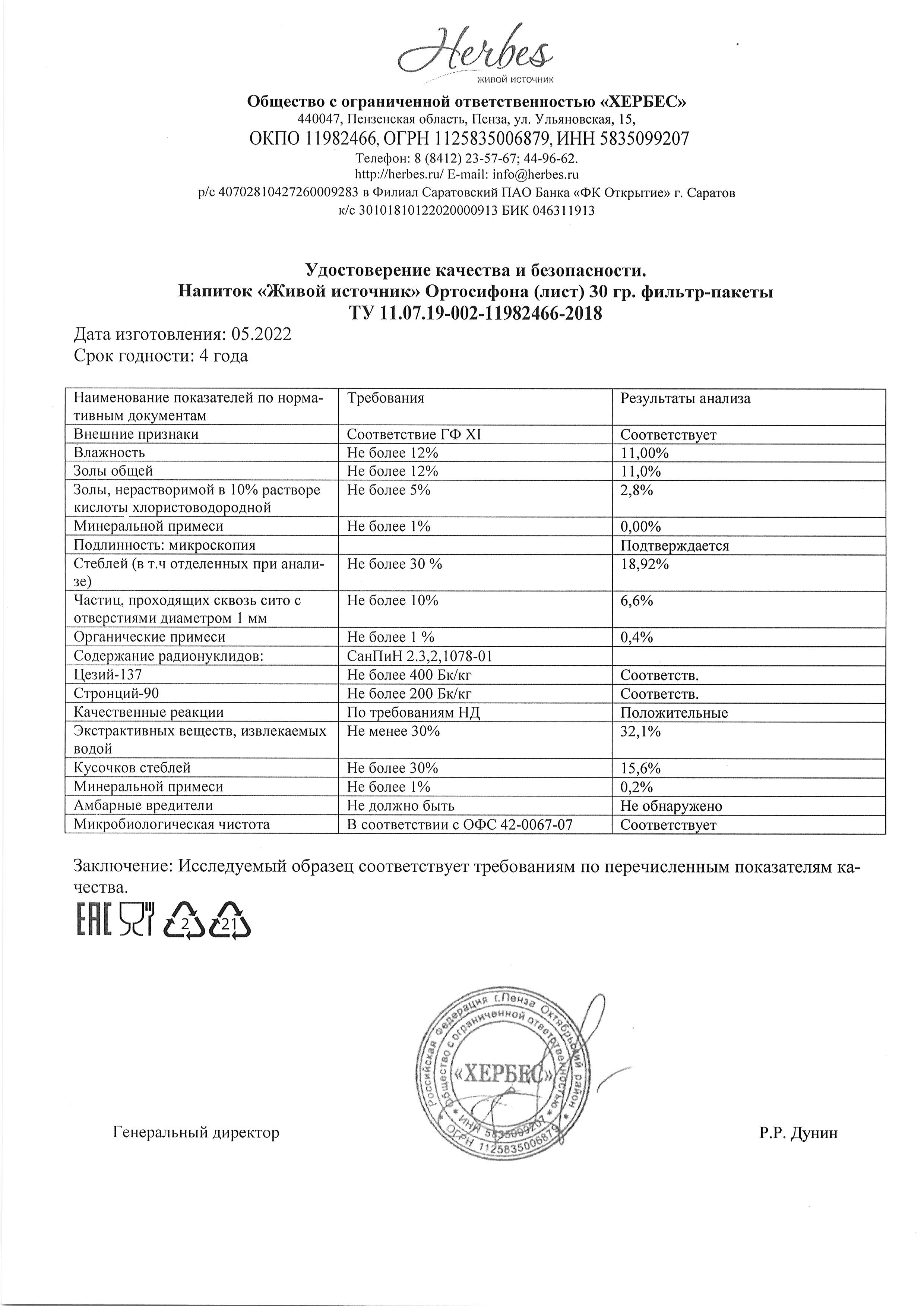 Паспорт №052022